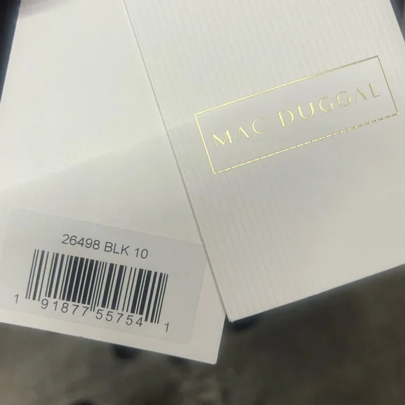 Mac Duggal Black and White Dress - Picture 5 of 6